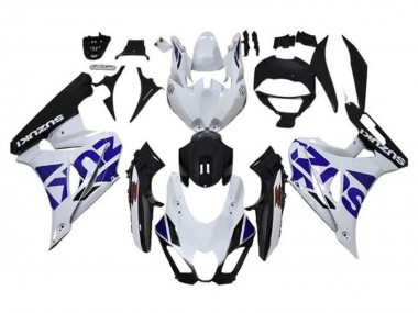Carenado Moto Suzuki GSXR1000 2017-2024 - Blanco Azul Negro