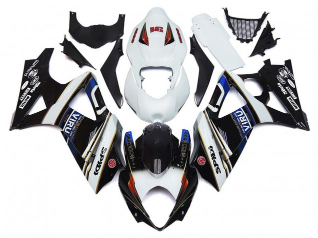 Carenados Moto Suzuki GSXR 1000 2007-2008 - Blanco Azul Negro VIRU