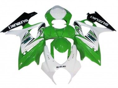 Carenado Moto Suzuki GSXR 1000 2007-2008 - Blanco Verde Negro