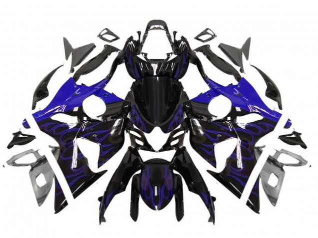 Carenados Moto Suzuki GSXR 1000 2009-2016 - Negro Brillante Azul Llama