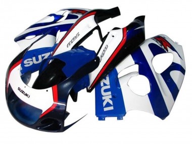Carenados Moto Suzuki GSXR 600 / GSXR 750 1996-2000 - Azul Blanco Azul Oscuro Rojo