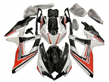 Carenados Moto Suzuki GSXR 600 / GSXR 750 2008-2010 - Blanco Naranja Negro Brillante Yoshimura