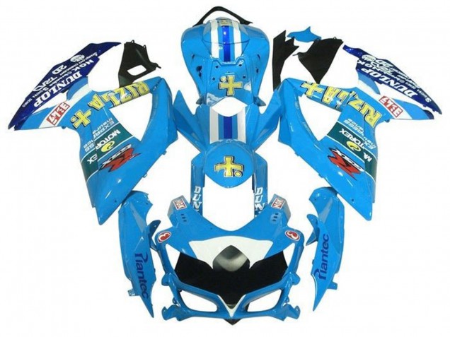 Carenados Moto Suzuki GSXR 600 / GSXR 750 2008-2010 - Azul Claro Amarillo Rizla