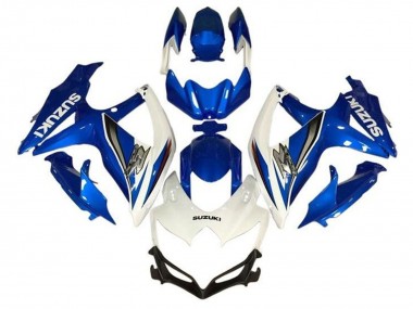 Carenados Moto Suzuki GSXR 600 / GSXR 750 2008-2010 - Blanco Azul Plata