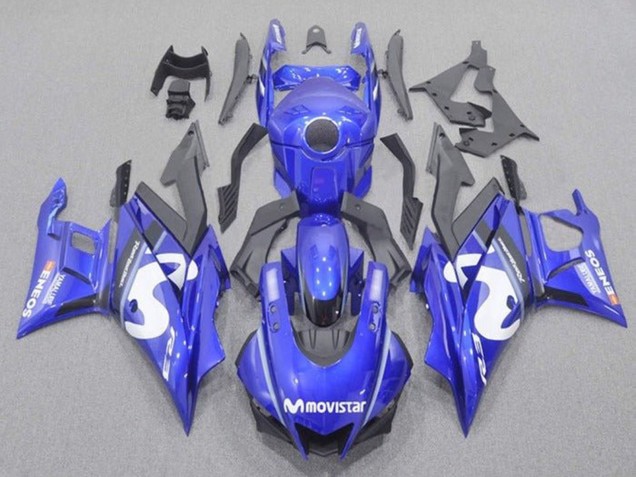 Carenados Moto Yamaha YZF R3/R25 2019-2021 - Azul Blanco Negro MoviStar