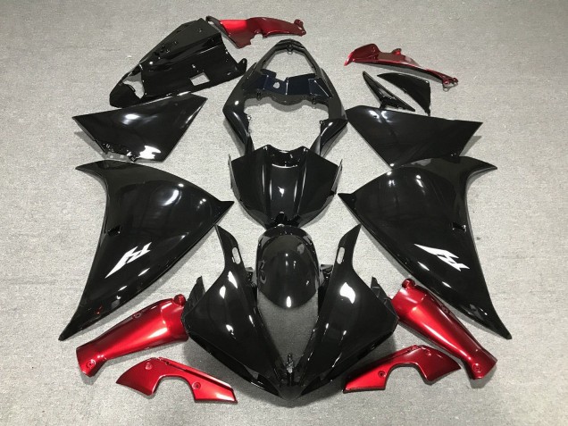 Carenados Moto Yamaha YZF 1000 R1 2009-2011 - Negro Brillante Rojo