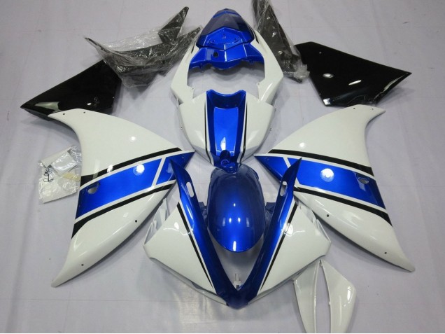 Carenados Moto Yamaha YZF 1000 R1 2009-2011 - Blanco Azul Negro