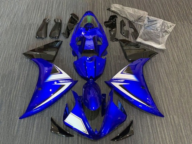 Carenados Moto Yamaha YZF 1000 R1 2012-2014 - Azul Blanco Negro Raya