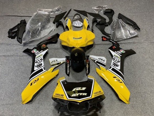 Carenados Moto Yamaha YZF 1000 R1 2015-2019 - Amarillo Blanco Negro GYTR