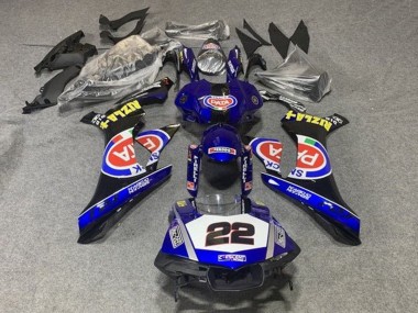 Carenados Moto Yamaha YZF 1000 R1 2015-2019 - Azul Blanco Negro Rojo Pata 22