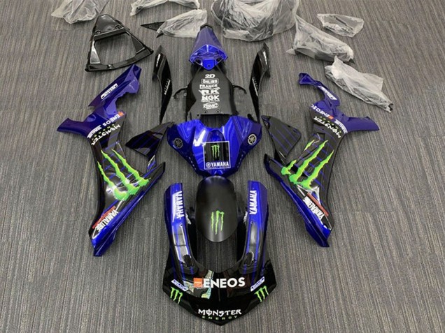 Carenados Moto Yamaha YZF 1000 R1 2015-2019 - Azul Negro Monstruo ENEOS