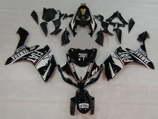Carenados Moto Yamaha YZF 1000 R1 2007-2008 - Blanco Negro Fiat