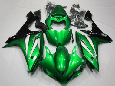 Carenados Moto Yamaha YZF 1000 R1 2007-2008 - Verde Blanco Negro