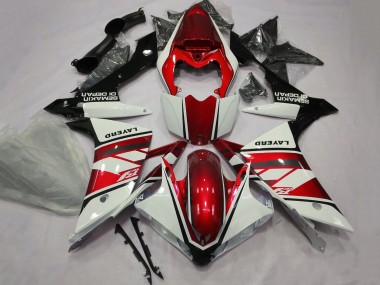 Carenados Moto Yamaha YZF 1000 R1 2007-2008 - Blanco Rojo Negro Layerd