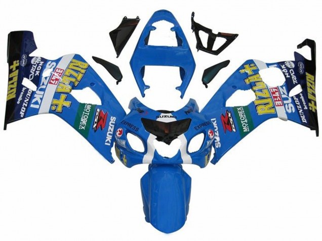 Carenados Moto Suzuki GSXR 600 / GSXR 750 2004-2005 - Azul Verde Negro Amarillo Rizla