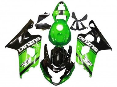 Carenados Moto Suzuki GSXR 600 / GSXR 750 2004-2005 - Verde Negro Blanco