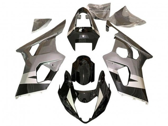 Carenados Moto Suzuki GSXR 600 / GSXR 750 2004-2005 - Plata Negro Brillante