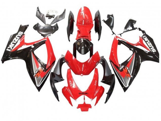 Carenados Moto Suzuki GSXR 600 / GSXR 750 2006-2007 - Rojo Gris Negro Brillante