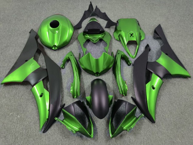 Carenados Moto Yamaha YZF R6 2008-2016 - Verde Negro Mate