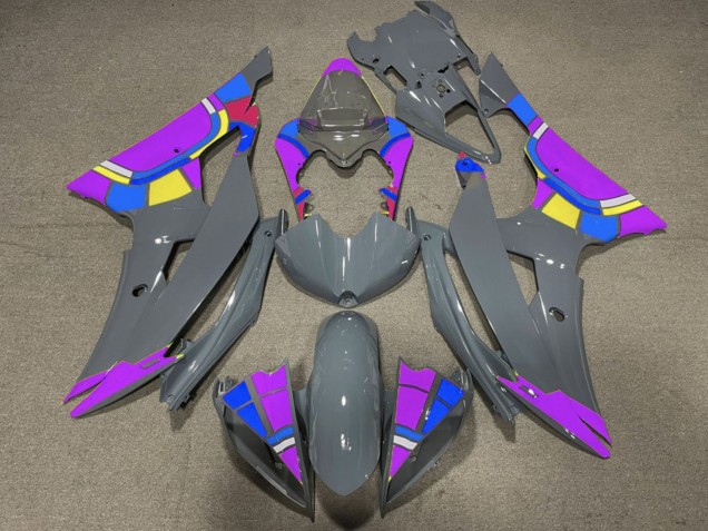 Carenados Moto Yamaha YZF R6 2008-2016 - Nardo Gris Púrpura RuedaColores
