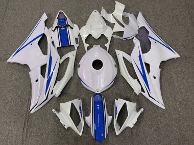Kits Carenado Moto Yamaha YZF R6 2008-2016 - Blanco Azul