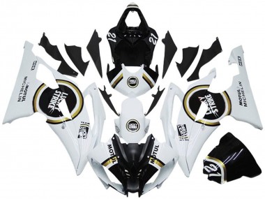 Carenados Moto Yamaha YZF R6 2008-2016 - Blanco Negro Lucky Strike