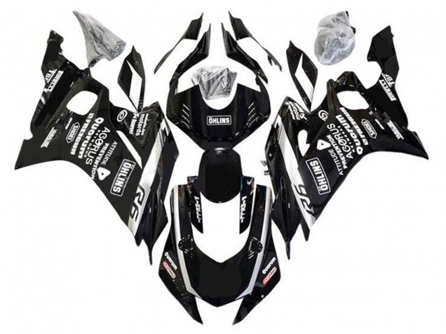 Carenados Moto Yamaha YZF R6 2017-2023 - Negro Blanco Ohlins