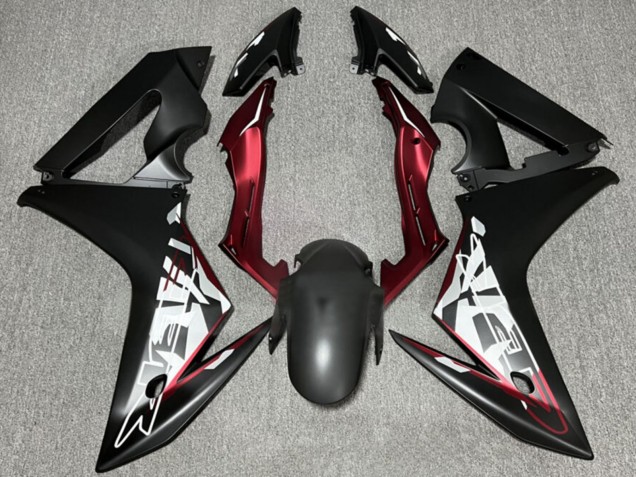 Carenados Moto Honda CBR650F 2014-2016 - Negro Mate Rojo