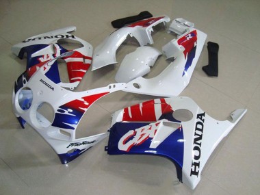 Carenados Moto Honda CBR250RR MC19 1988-1989 - Blanco Rojo Azul