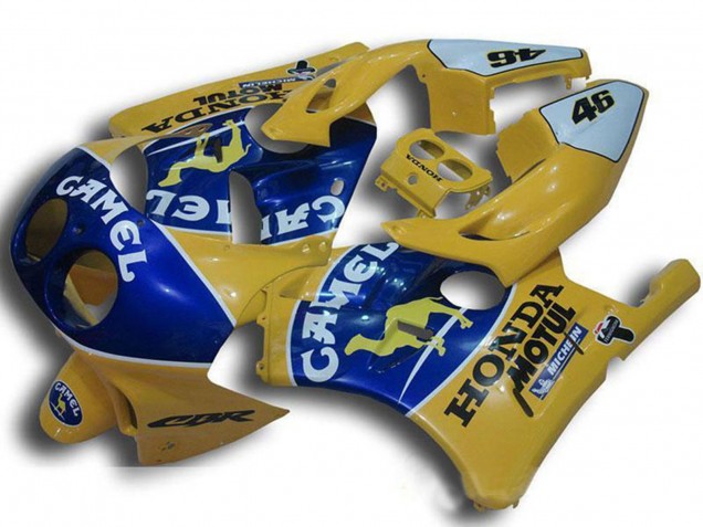 Carenados Moto Honda CBR250RR MC22 1990-1998 - Amarillo Azul Camello Motul