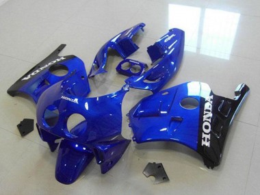 Carenados Moto Honda CBR250RR MC22 1990-1998 - Azul Negro Brillante Blanco Calcomanías