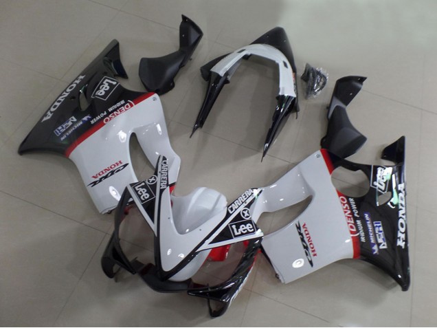 Carenados Moto Honda CBR600 F4i 2001-2003 - Blanco Rojo Negro Brillante Carrera Lee