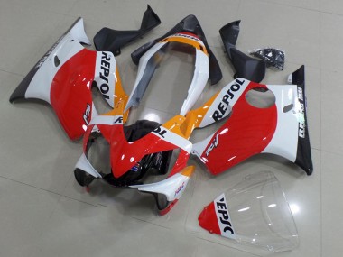 Carenados Moto Honda CBR600 F4i 2004-2007 - Blanco Rojo Amarillo Negro Brillante Repsol