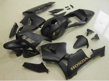 Carenados Moto Honda CBR600RR 2003-2004 - Negro Mate Oro Calcomanía