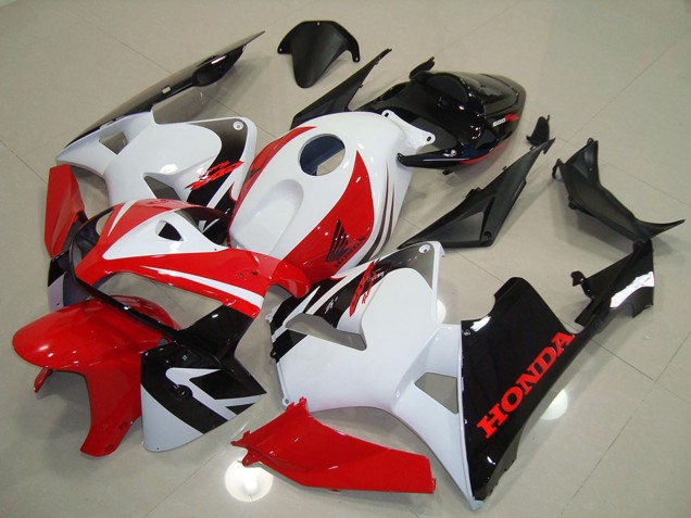 Carenado Moto Honda CBR600RR 2005-2006 - Blanco Rojo Negro