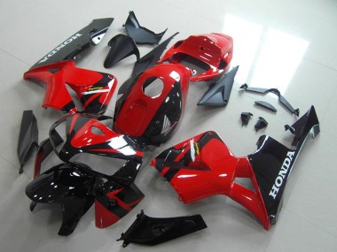Carenados Moto Honda CBR600RR 2005-2006 - Rojo Negro Brillante