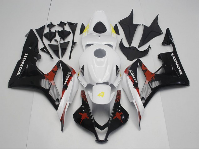 Carenados Moto Honda CBR600RR 2007-2008 - Blanco Rojo Amarillo Negro Brillante Limited Edition