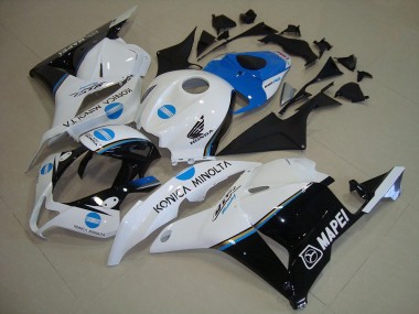 Carenados Moto Honda CBR600RR 2009-2012 - Blanco Azul Negro Brillante Konica Minolta