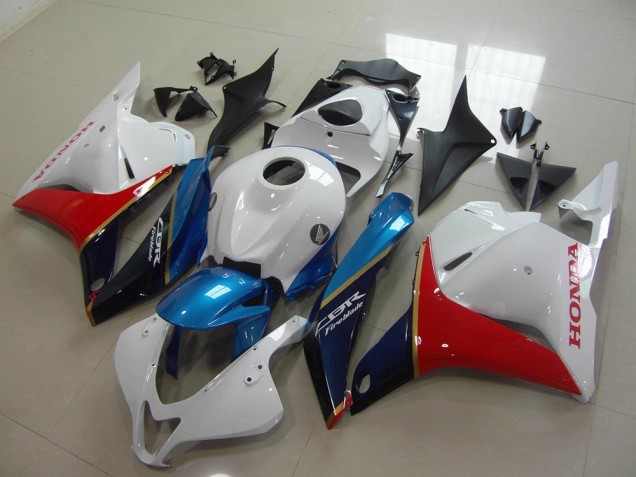 Carenado Moto Honda CBR600RR 2009-2012 - Blanco Azul Rojo Negro Brillante