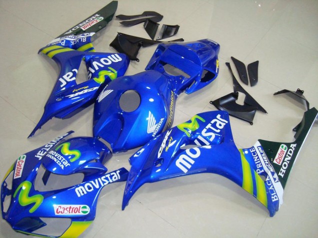 Carenados Moto Honda CBR1000RR 2006-2007 - Azul Verde MoviStar Castrol