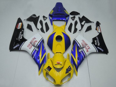 Carenados Moto Honda CBR1000RR 2006-2007 - Azul Amarillo Blanco Negro Brillante Rojo Nastro Azzurro