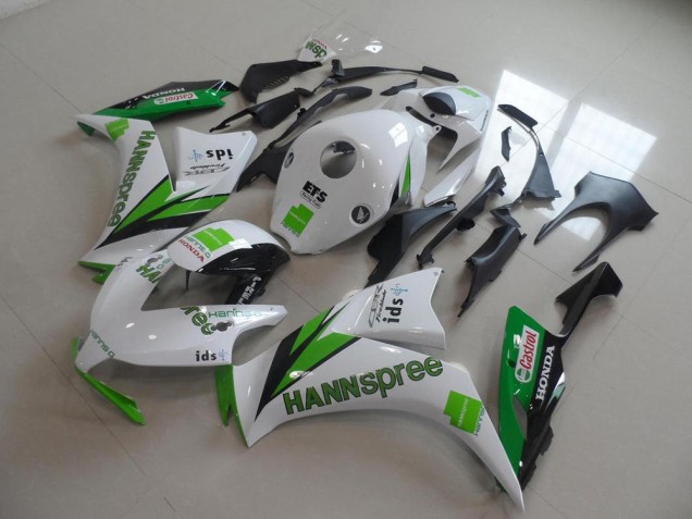 Carenados Moto Honda CBR1000RR 2012-2016 - Blanco Verde Negro Brillante Hannspree