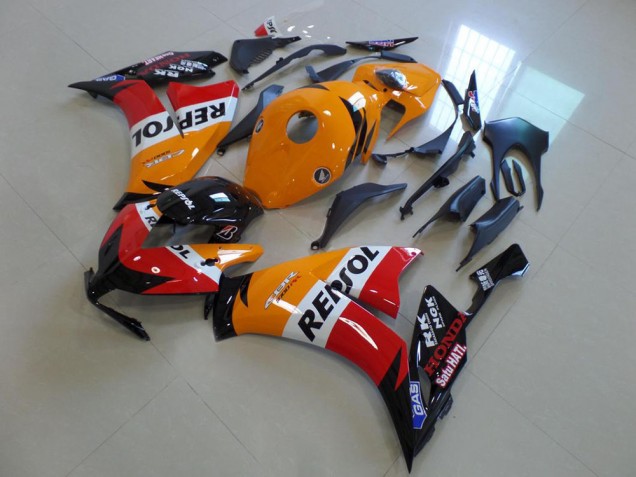 Carenado Moto Honda CBR1000RR 2012-2016 - Naranja Blanco Rojo Negro Brillante Repsol