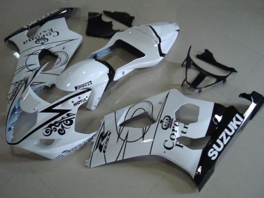 Carenados Moto Suzuki GSXR 1000 2003-2004 - Blanco Negro Corona