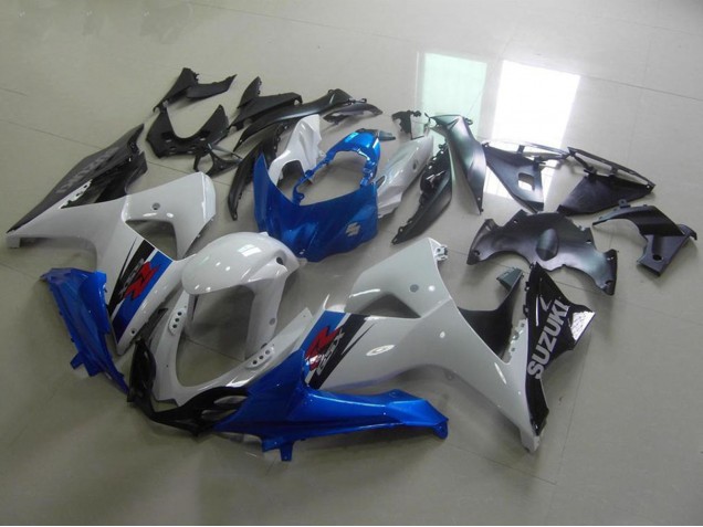 Carenados Moto Suzuki GSXR 1000 2009-2016 - Blanco Azul Negro OEM Estilo