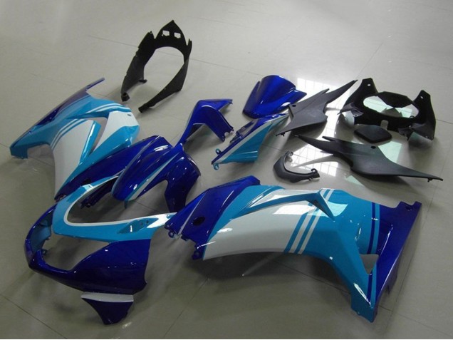 Carenados Moto Kawasaki ZX250R 2008-2012 - Azul Claro Blanco Azul Oscuro