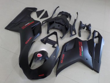 Carenados Moto Ducati 848 2007-2014 - Negro Mate Rojo