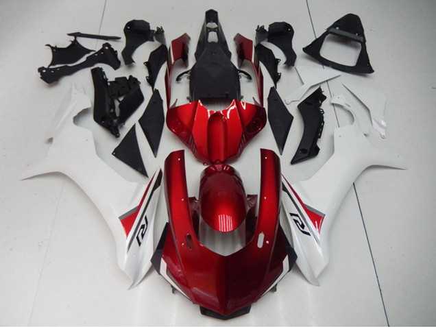 Carenado Moto Yamaha YZF R1 2015-2019 - Blanco Rojo Negro