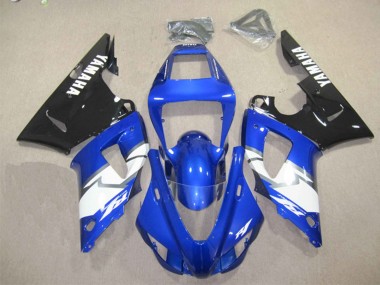 Carenados Moto Yamaha YZF R1 1998-1999 - Azul Blanco Negro Brillante