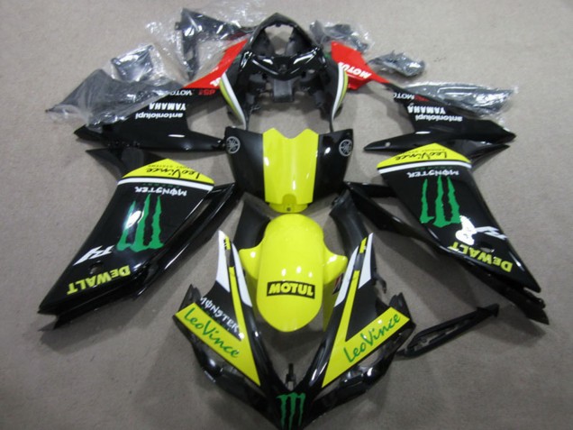 Carenados Moto Yamaha YZF R1 2007-2008 - Rojo Amarillo Negro Verde Monstruo Motul Leovince